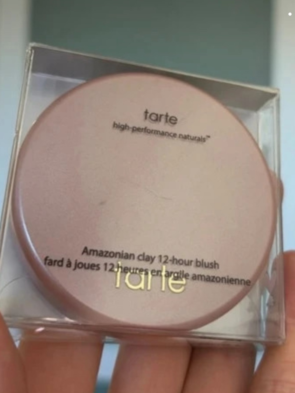 tarte Amazonian Clay Blush — Soft Pink Compact - exposed shade